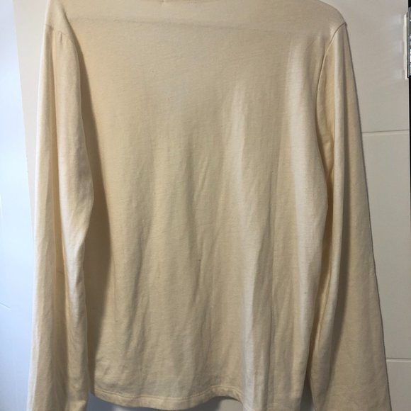Marine Layer Double Knit Henley Long Sleeve, Size M - Picture 6 of 6